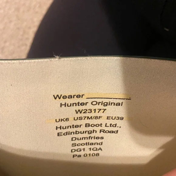 Hunter boots, green, size womens 8. Great condition! - Picture 2 of 2